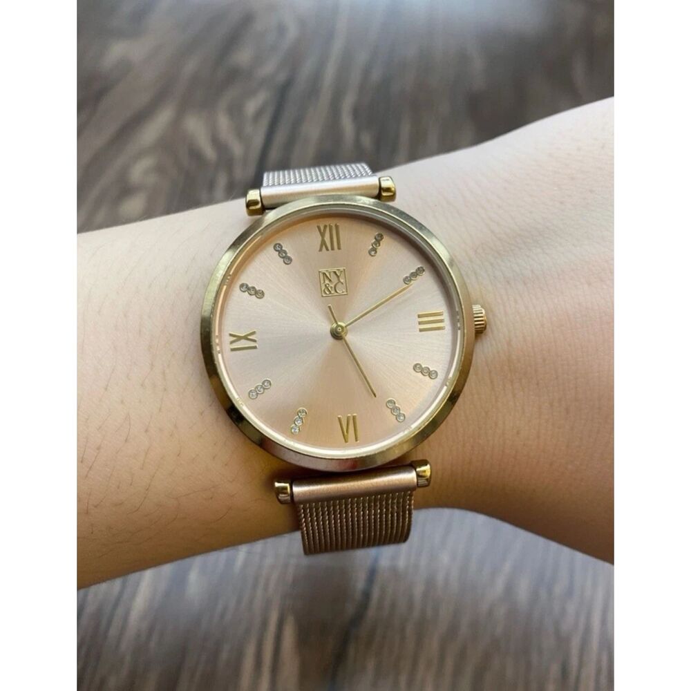 New York & Company Ladies Rose Gold Dress Watch New Battery